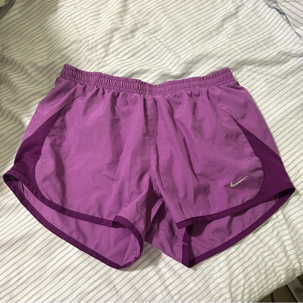 Purple Nike shorts